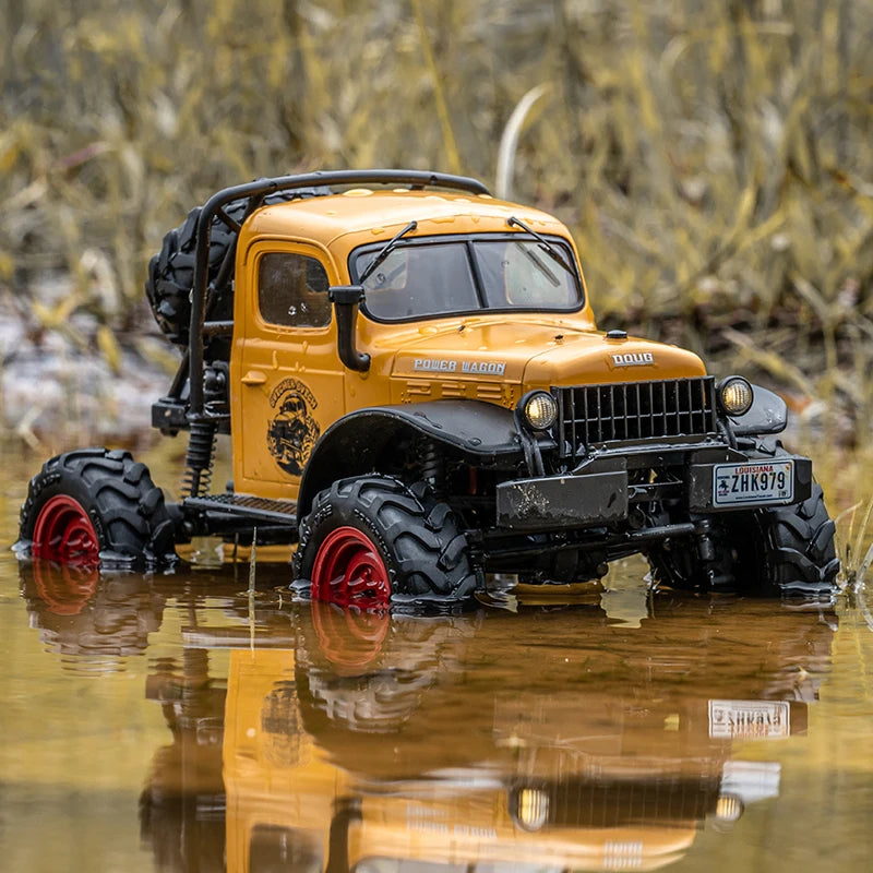 FMS 1/24 POWER WAGON FCX24 RC Car Semi-truck Crawler Climbing Car Hard Shell Four-wheel Drive  Buggy Car Model