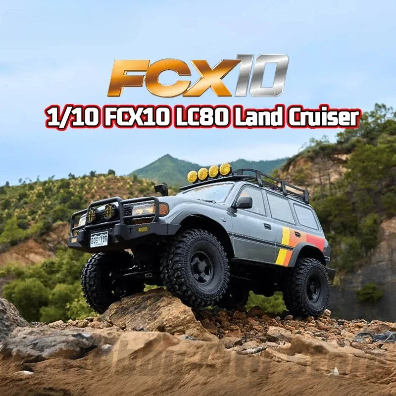 FMS  FCX10 LC80 Land Cruiser 1/10 RC Electric Remote Control Model Car Rock Crawler Adult Children's Toys