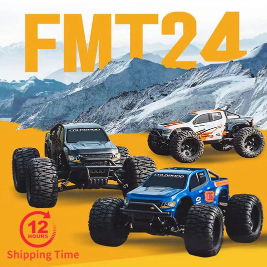 FMS FMT24 1/24 RC Car Electric Off-road Truck Two Speed High Model Pickup Simulation Climbing Car Brushed 4WD Adult Kid Toy Gift