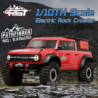 RGT EX86150 PATHFINDER 1/10 RC Crawler Simulated Electric Remote Control Model Car 4WD RTR Adults Children's Toys