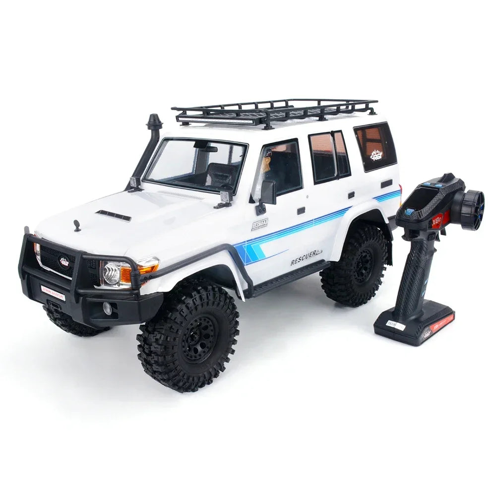 RGT EX86190 Rescuer Simulation LC76 4WD RTR Two-Speed Shift 1/10 RC Electric Remote Control Model Car Adult Children Toys