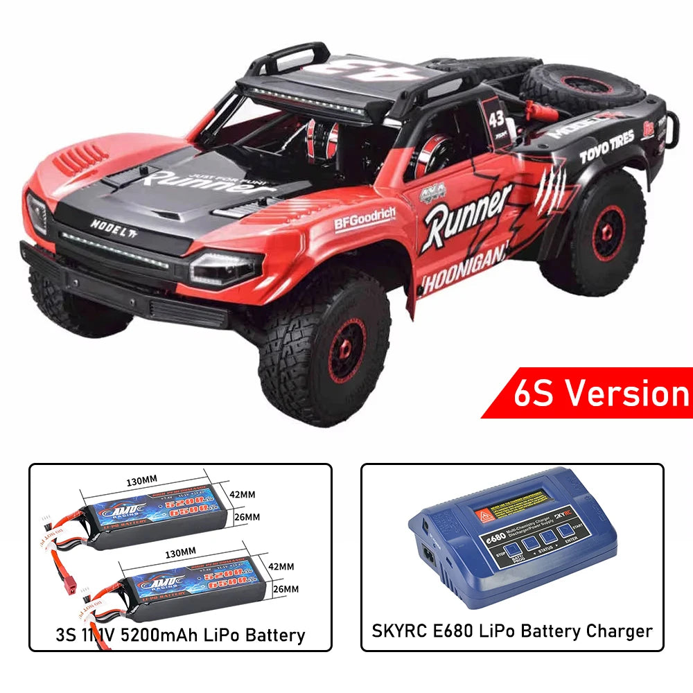 FSR MODEL TT 6S 8S Brushless 1/7 Scale RC Electric Remote Control Model Car Desert Truck RTR  Adults Children Toys