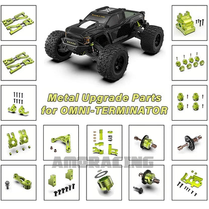 Metal Upgrade Parts for OMNI-TERMINATOR 1/10 RC Model Car Monster Truck Accessories