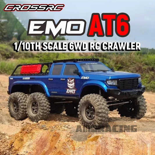 CROSSRC AT6 6X6 6WD 1/10 RC Electric Remote Control Model Off-Road Car Crawler RTR KIT Adult Toys