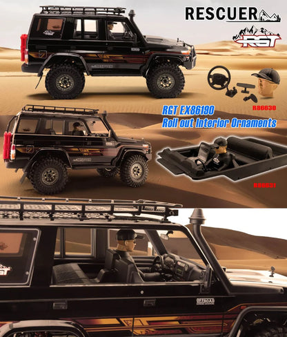 RGT EX86190 Simulation LC76 1/10 RC Electric Remote Control 4WD Climbing Model Car Crawler RTR 2.4GHZ Two-Speed Shift