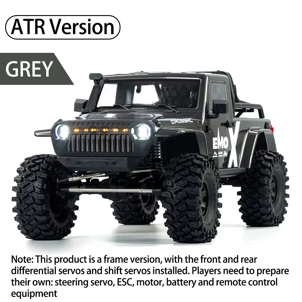 CROSSRC 2025 EMOX 4WD RTR Diff Lock Door Type Axle 1/8 RC Remote Control Model Car Crawler Buggy Adult Children's Toys