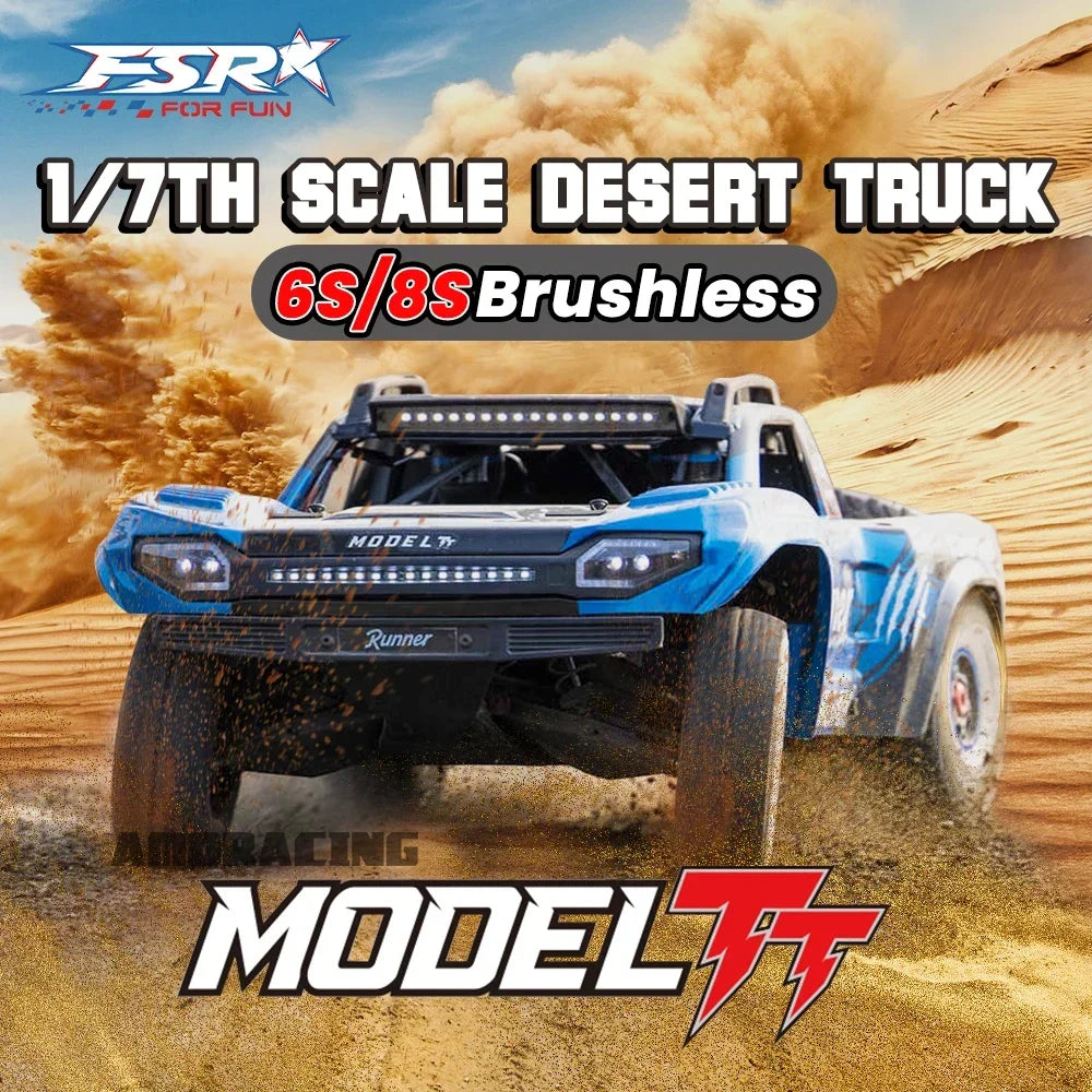 FSR MODEL TT 6S 8S Brushless RTR 1/7 RC Electric Remote Control Model Car Desert Truck  Adults Children Toys