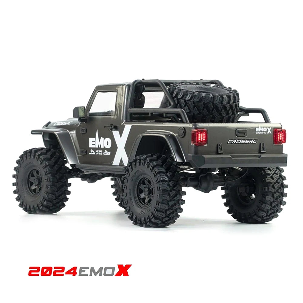 CROSSRC 2025 EMOX 4WD RTR Diff Lock Door Type Axle 1/8 RC Remote Control Model Car Crawler Buggy Adult Children's Toys