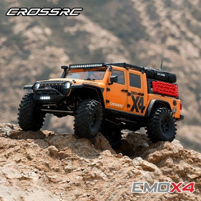 STOCK CROSSRC 2025 EMO X4 Big Leopard 4WD RTR 1/8 RC Electric Remote Control Model Car Crawler Road Rescue Vehicle