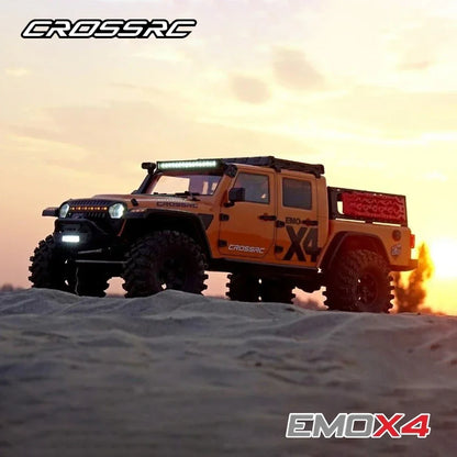 STOCK CROSSRC 2025 EMO X4 Big Leopard 4WD RTR 1/8 RC Electric Remote Control Model Car Crawler Road Rescue Vehicle