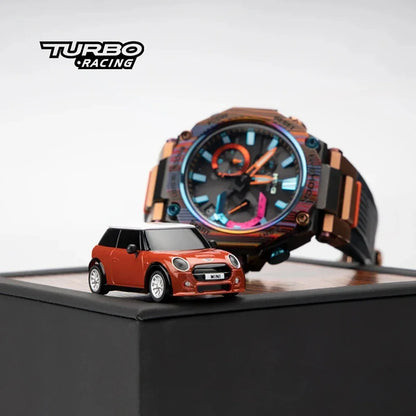 Turbo Racing Licensed Mini Cooper F56 3 Door Hatch 1/76 1:76 RC Electric Remote Control Model Car Adult Children's Desktop Toys