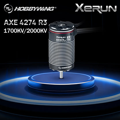 HOBBYWING XERUN AXE PLUS R3 135A ESC 4274 1700KV/2000KV Motor Brushless Sensored Combo for 1/8 1/6 RC Crawler Car SCX6 YK4082