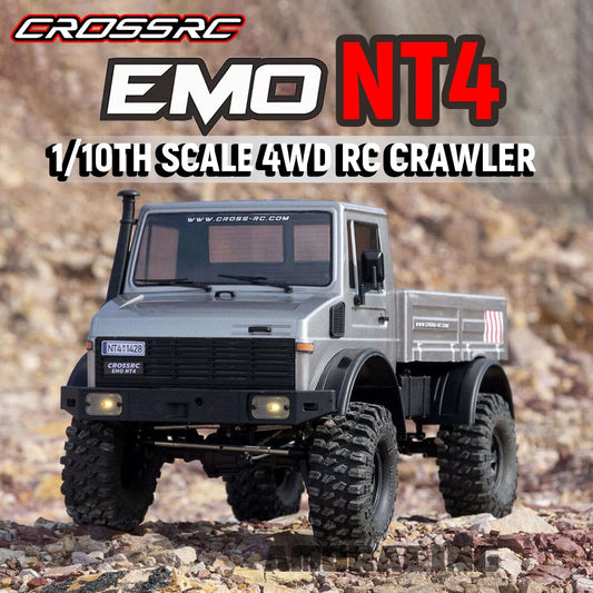 CROSSRC EMO NT4 RTR 4WD 2.4GHz 1/10 RC Electric Remote Control Model Car Off-Road Crawler Adult Children's Toys