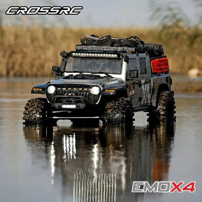 STOCK CROSSRC 2025 EMO X4 Big Leopard 4WD RTR 1/8 RC Electric Remote Control Model Car Crawler Road Rescue Vehicle