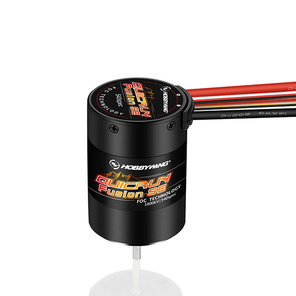 HOBBYWING QuicRun Fusion SE 40A 1800KV 1200KV Brushless Sensored Motor ESC ESC 2-IN-1 Machine for 1/10 1/8 RC Model Car Crawler