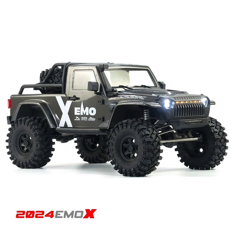 CROSSRC 2025 EMOX 4WD RTR Diff Lock Door Type Axle 1/8 RC Remote Control Model Car Crawler Buggy Adult Children's Toys