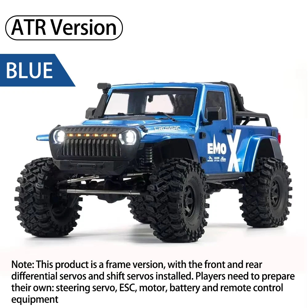 CROSSRC 2025 EMOX 4WD RTR Diff Lock Door Type Axle 1/8 RC Remote Control Model Car Crawler Buggy Adult Children's Toys