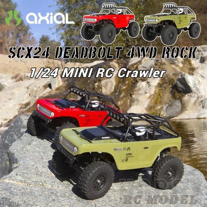 AXIAL AXI90081 SCX24 DEADBOLT 4WD ROCK RTR 2.4GHz 1/24 MINI RC Electric Remote Control Model Car Crawler Adult Children's Toys