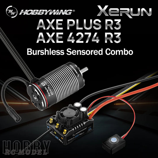 HOBBYWING XERUN AXE PLUS R3 135A ESC 4274 1700KV/2000KV Motor Brushless Sensored Combo for 1/8 1/6 RC Crawler Car SCX6 YK4082