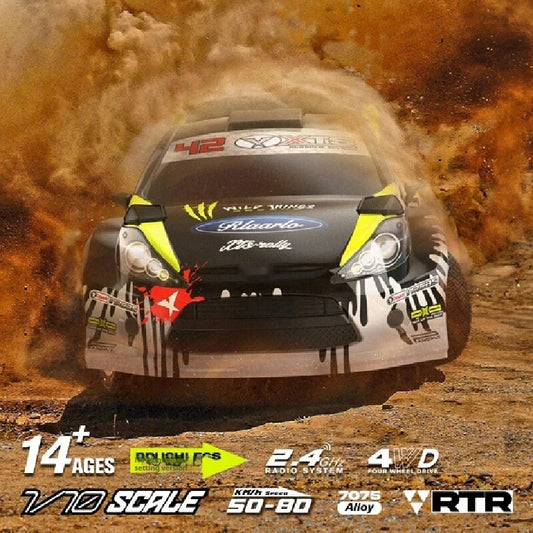 Xts F10 Ralaro 1/10  4wd Rtr Rc Simulation Racing Drift Off-Road Vehicle Model Rally Car 2.4ghz Remote Control Car Adult Boy Toy