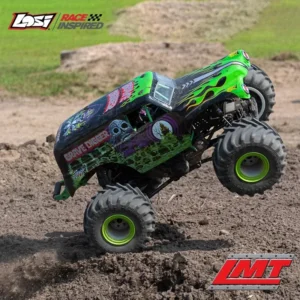 LOSI LMT Grave Digger Son-uva Digger 4X4 Solid Axle Monster Truck RTR 1/8 RC Electric Remote Control Model Car Aldult Kids Toys
