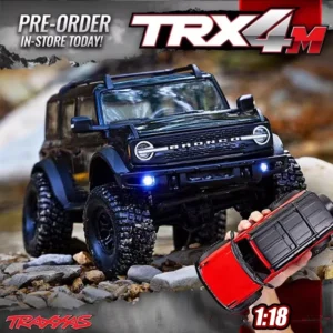 Traxxas RC Cars TRX-4M 1/18 Scale Bronco, Electric 4x4 Crawler, Off-Road Model Car (97054-1)