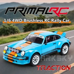 TRACTION HOBBY RC Rally Car 4x4 1/6 Electric Remote Control Model Car Adult Children's Toys
