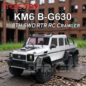 TRACTION HOBBY KM6 B-G630 RC Crawler 6x6 1/8 Electric Remote Control Model Off-Road Car RTR Version Adult Children's Toys