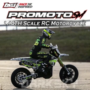 LOSI Promoto-SM FXR RC Motorcycle 1/4 Simulated Electric RC Remote Control Model Car Adults Children's Toys LOS-2310 LOS-2272