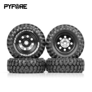 PYFORE 4Pcs 1/10 Clawer Tyre Diameter 110mm For YIKONG FMS Chevrolet LC80 PRO W146