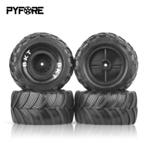 PYFORE 4Pcs Universal Monster Tyres Diameter 100mm For 1/12 1/14 1/16 1/18 W167