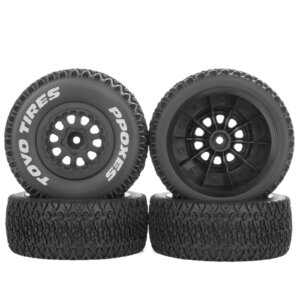 PYFORE 4Pcs 1/10 Short Truck Tyre Diameter 110mm For Remo W30/W31/W32