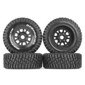 Lot XBERSTAR De 4 Pneus Rallye En Caoutchouc – 68x28 Mm – Compatibles Tamiya TT01/TT02/XV-01 Et HPI RS4
