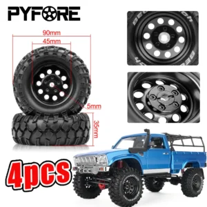 PYFORE RC Car 1/10 Climbing Tire For SG4 SP4 RGT 136100 PRO with Built-in Adapter W138/W142