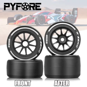 4pcs RC Car Tires For 1/10 TAMIYA F104 PROII LIMITLESS F1 Tires Hot Melt Tires 35 Hardness