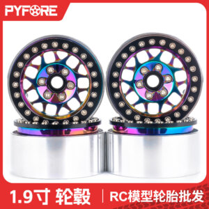 PYFORE 4Pcs 1.9Inch RC Climbing Wheel Hubs diammeter 56 *31mm 12mm Adapter Y10