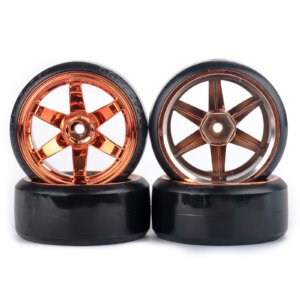 4Pcs RC Drift Tires 60 *26mm With 12mm Hex Adapter 1085+709